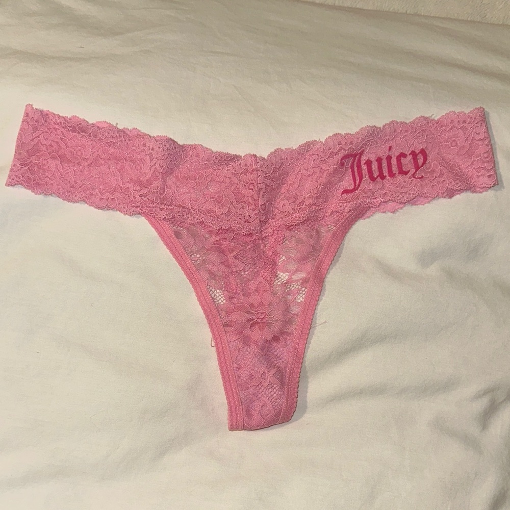 Juicy Couture Vibrant Pink Lace Panty
